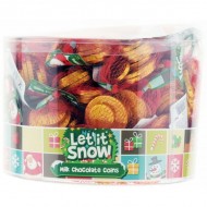 Let It Snow Milk Chocolate Coins 60 X 25g Suitable Vegetarian